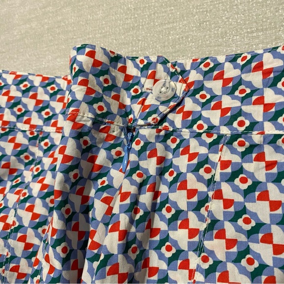 Anthropologie Multicolor Geometric Skater Skirt - Picture 5 of 6